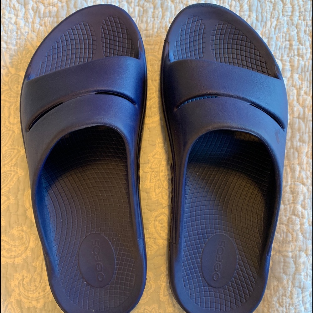 Offos Men’s Ooahh Slide Sandal - Blue / Navy M9